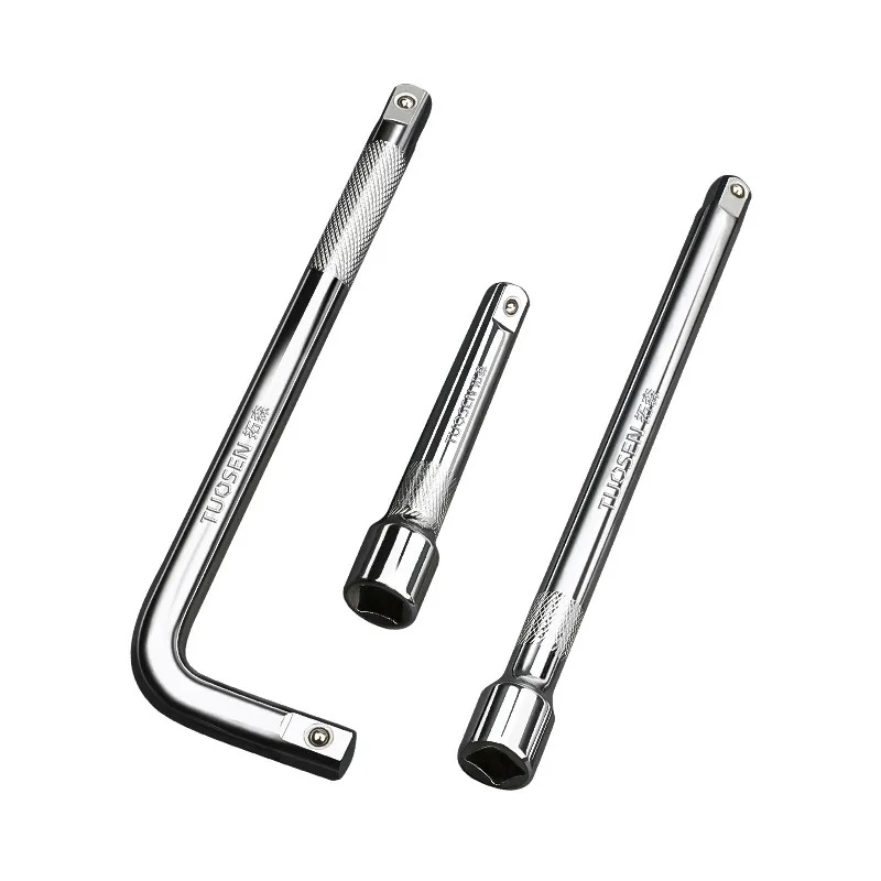 1/2" Drive L-Shaped Socket Extension Bar – 10 Inch Extra Long Breaker Bar Adapter for Ratchet Wrenches, Heavy Duty Socket Extension Rod for Automotive Repair